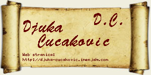 Đuka Čučaković vizit kartica